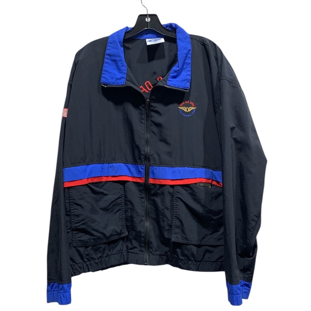 1998 US Open The Olympic Club Track Jacket Windbreaker Blue Red Black L - Picture 1 of 9